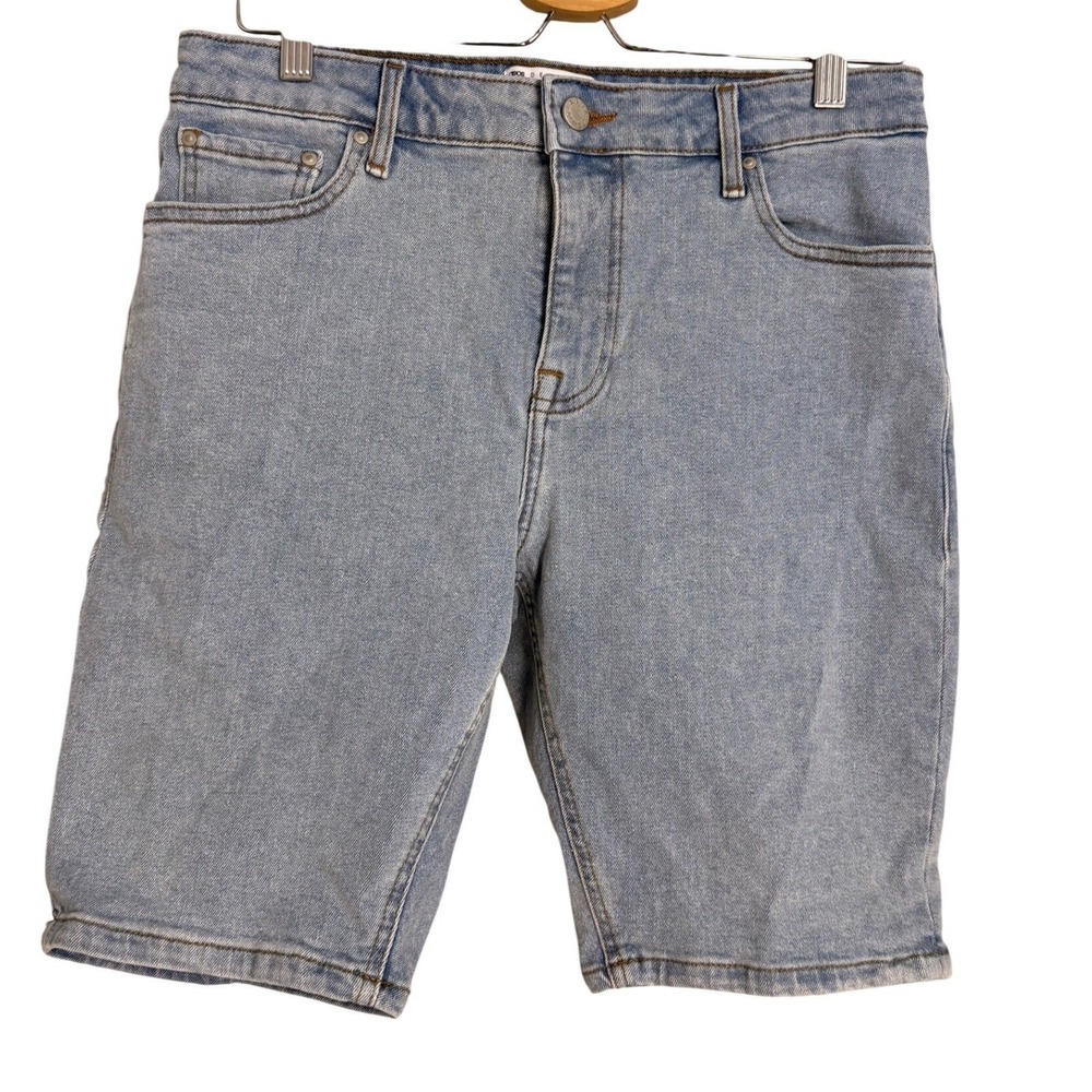 ASOS DESIGN Mens Light Wash‎ Denim Shorts Size 32W